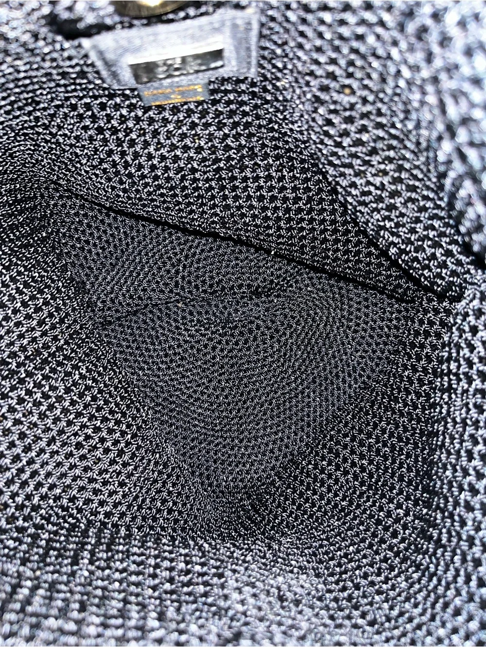 The Sak Black Knit Shoulder Bag